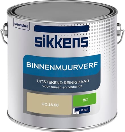 Sikkens - Binnenmuurverf Mat - G0.16.68 - Mengverf - 2,5 L
