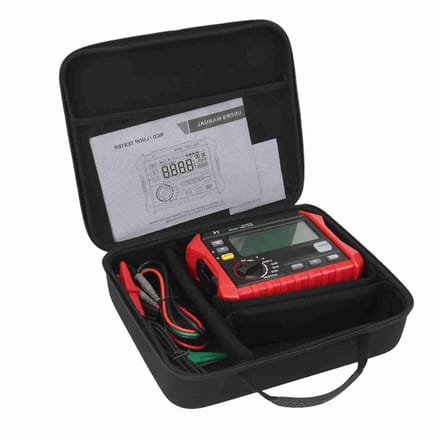 Digitale Isolatietester - Weerstandsmeter - Elektrisch Testen - Multifunctioneel Instrument - 1000 Groepen Opslag - Grijs