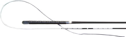 Boogzweep luxe leren handvat zwart  120cm