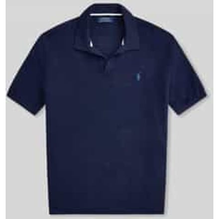 regular fit poloshirt van katoen-linnenmix