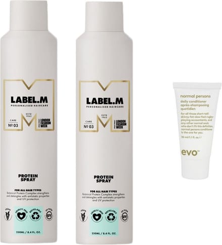 2x Label.M Protein Spray + WILLEKEURIG Travel Size