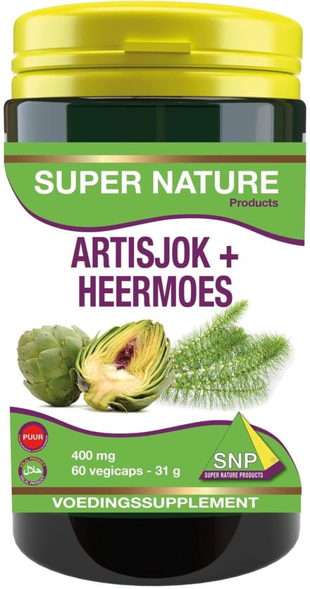 SNP Artisjok en heermoes puur 60 Vegetarische capsules