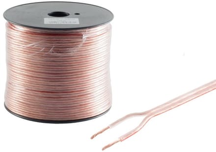 S-Impuls Luidspreker kabel 2x 2,5 mm / transparant (CCA) - 100 meter