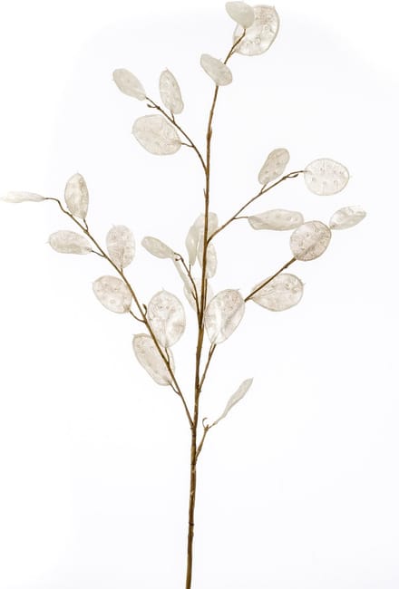 Emerald - Kunstbloem Judaspenning 105cm wit - Kunstplant voor binnen