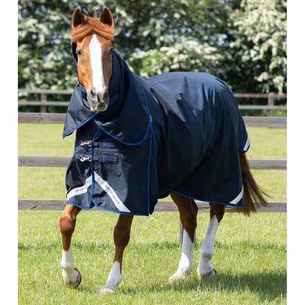 Waterdichte paardendeken met halsbedekking Premier Equine Buster 40g