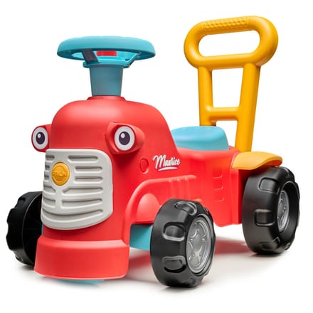 Falk Maurice looptractor met stuur, claxon en ergonomische loophulp
