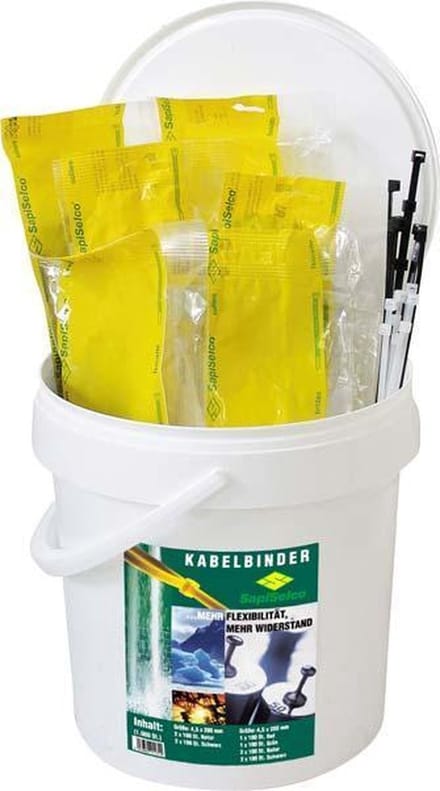 Kabelbinders-set 1000-delig Nylon Sapi