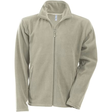 Kariban Microfleece met rits heren K911 - Green Olive - M