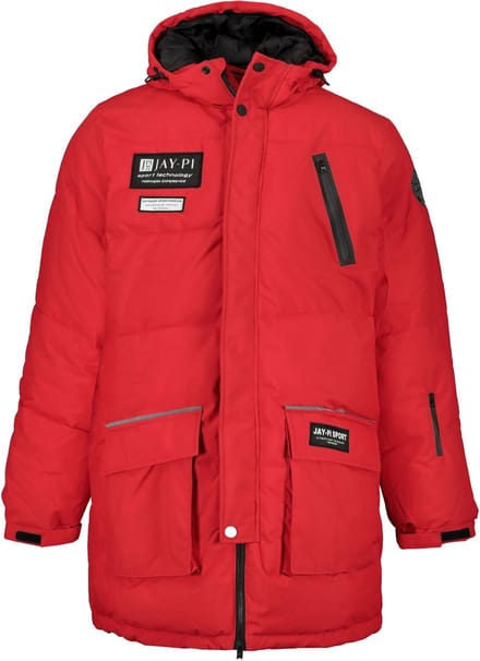 JP 1880 - Heren - Parka 2-voudige functie capuchon technodaune-vulling - Salsa - Maat L