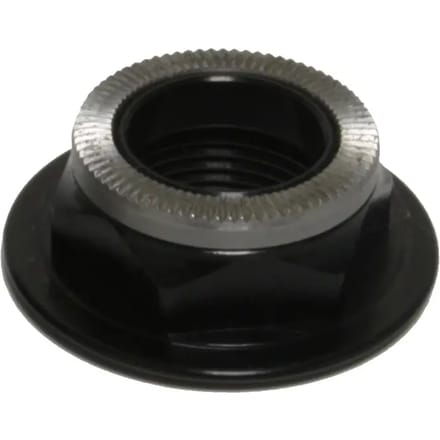 Rechthoekige fietsas eindkap Onyx Knurled