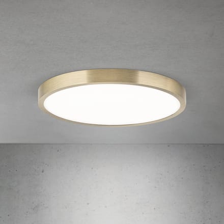 ORION LED plafondlamp Disc, antiek messingkleurig, Ø 28 cm, CCT