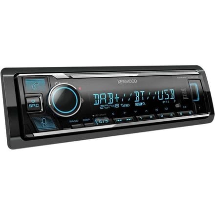 Kenwood KMMBT508DAB Autoradio enkel DIN DAB+ tuner, Aansluiting voor stuurbediening, Bluetooth handsfree