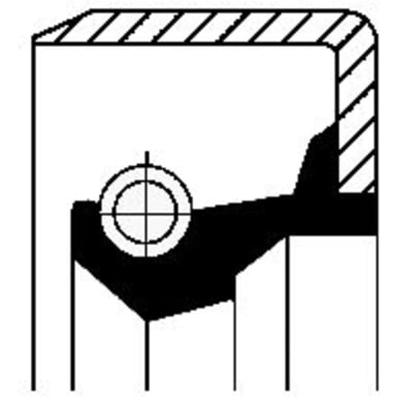 Corteco Afdichtring 01002946B - 120x100x8mm NBR