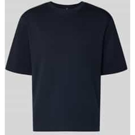 T-shirt met logoprint en ronde hals