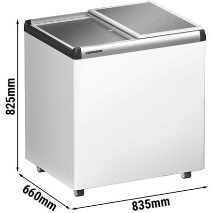 Liebherr Vrieskist - 186 liter - aluminium schuifdeksel - Wit