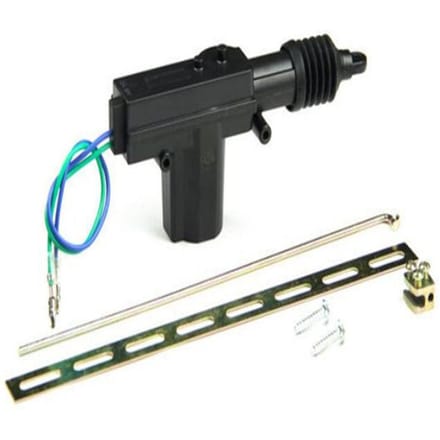 Zwart DC12V Auto Heavy Duty Power Deurslotaandrijving Motor 2 Draad Alarmen Beveiliging black