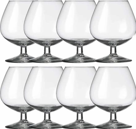 8x Cognacglazen transparant 800 ml Specials