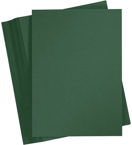 Groen Karton 180 Grams - Dennengroen A4 Karton - Hobbykarton - Stevig Papier - A4 Papier 180 grams - Knutselpapier Knutselkarton - 21x29,7 cm - 100 Vellen