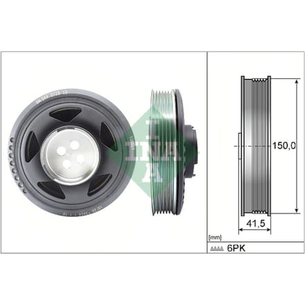 Schaeffler Ina Riemschijf, krukas INA 544 0129 10
