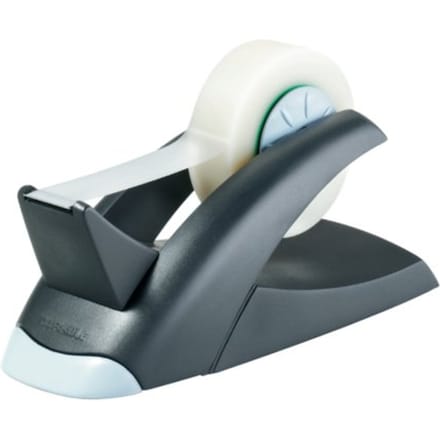 Tapehouder Vegas met taperol 19mmx33m zwart/grijs