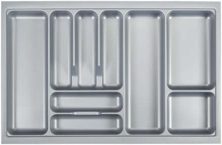 Orga-Box I Bestekbak zilvergrijs 800 mm voor Tandembox u. ModernBox
