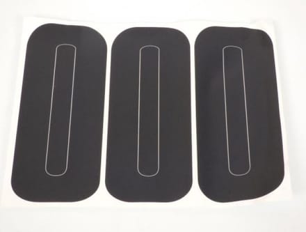 Sticker set van 3 stickers PXP wit racenummer voor motor 0 nul 540026024 Nieuw