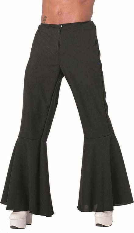 Hippie broek zwart bi-stretch man - Maat 60