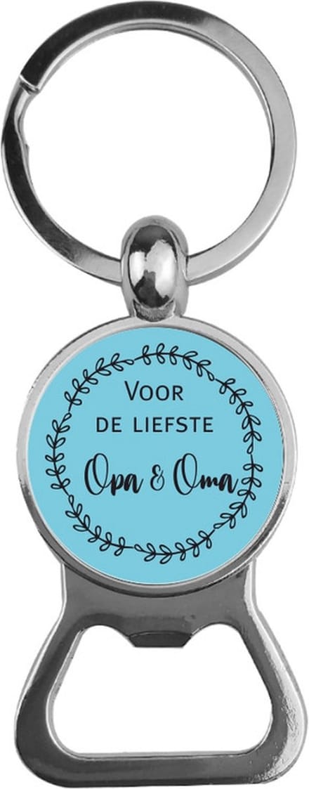 Bieropener Glas -  Voor De Liefste Opa & Oma