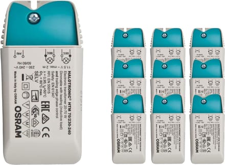 Voordeelpak 10x Osram Mouse 70VA 230V Transformator 12V | Halogeen/LED - Dimbaar