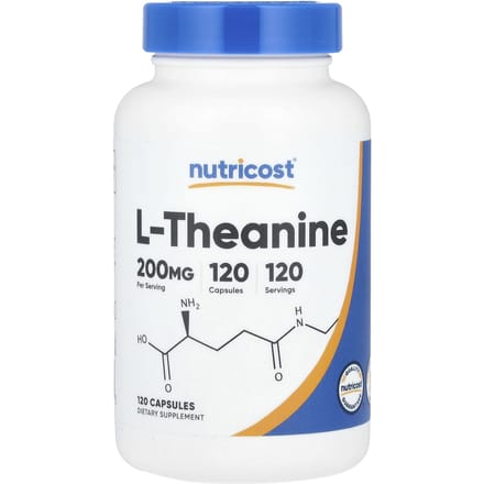 Nutricost, l-theanine, 200 mg, 120 capsules