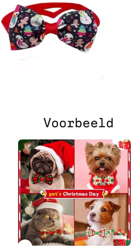 Akyol Vlinderstrik - Honden/Katten Strik - Kerststrik - Groen