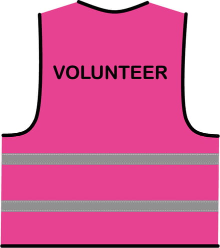 Volunteer hesje roze