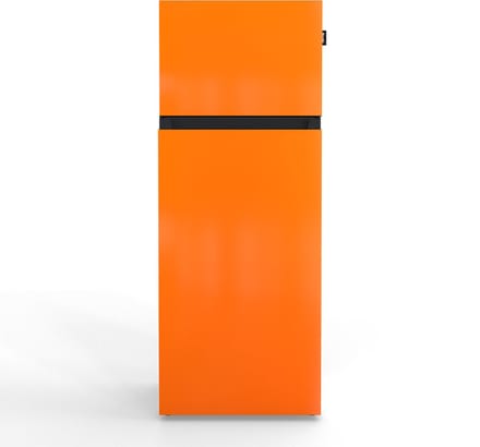 NUNKI MEDIUM-FORA / Bright Orange Design Koel-vriescombinatie - 206L - E-label - Front in kleur