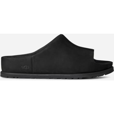 UGG® Otzo Slide in Black, Nubuck/Leather