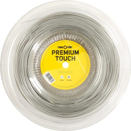 Tennis-Point Premium Touch Rol Snaren 220m-Grijs