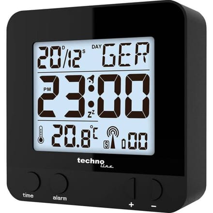 Radio gestuurde Wekker - Datum - Temperatuur - Technoline WT 235