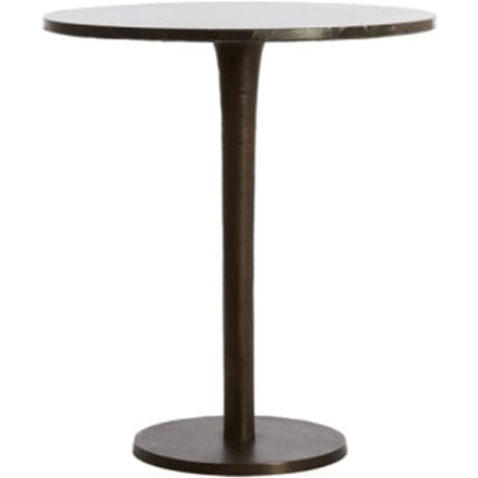 Light & Living Bijzettafel Pazo - Donkerbruin - Ø48cm - Modern