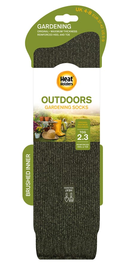 Heat Holders Lange thermo tuinsokken voor heren - Bos Groen