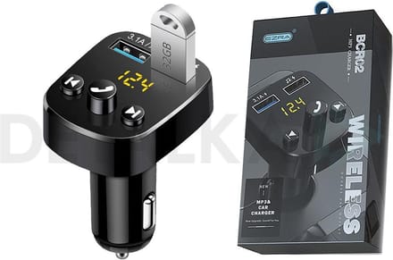FM Transmitter Bluetooth - Autolader - Draadloze Carkit - 2x Fastcharger USB Poort - Handsfree Bellen - Voor Alle Telefoons - FM Transmitter Auto - Bluetooth 5.0