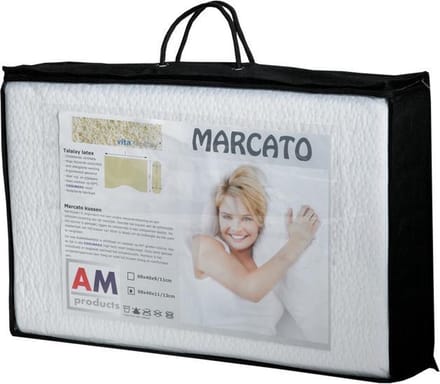 AM Products - Talalay Marcato - Latex - Hoofdkussen - Wit -  Soft - 11/13cm