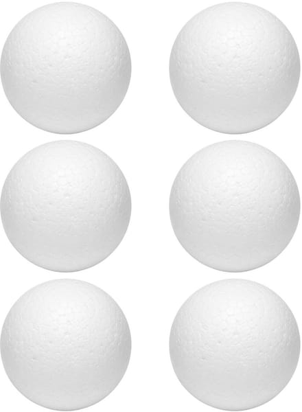 Piepschuim vormen - bal - 6x - D10 cm - styropor hobby / DIY vorm - basis knutselfiguren