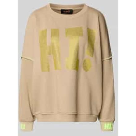 Oversized sweatshirt met labeldetail