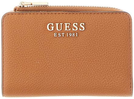 GUESS portemonnee Laurel II SLG Zip Around Cognac bruine