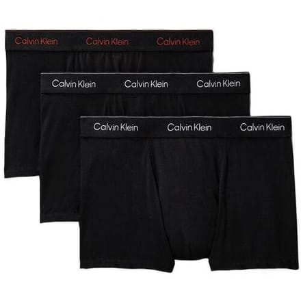Calvin Klein 3 Pack Relaxed Dart Trunks - Icon Cotton Stretch
