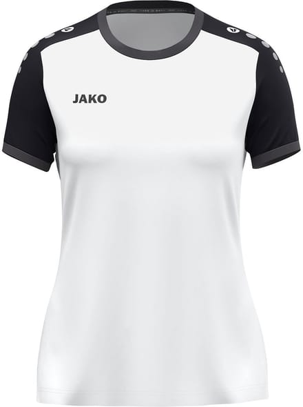 Jako Dynamic Shirt Korte Mouw Dames - Wit / Zwart / Antraciet | Maat: M