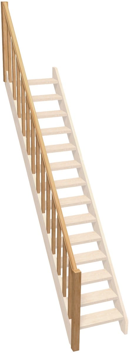 Kordo - Balusters voor rechte trap - Normandie - Vurenhout