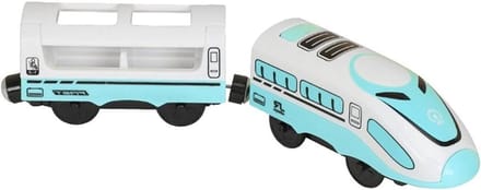 Elektrische Trein - Speelgoedtrein Magnetisch - Kinderspel - Magnetische Koppeling - 1 Set - Geel