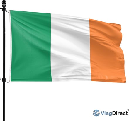 VlagDirect - Ierse vlag - Ierland vlag - 90 x 150 cm.
