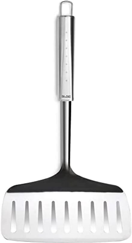 Vis opschepper - Visvork - Vis serveren - Roestvrij staal - 32 cm - Zilverkleurig