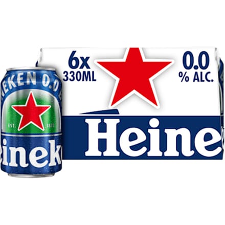 Heineken Premium Pilsner Alcoholvrije Bier - 6 x 330 ml